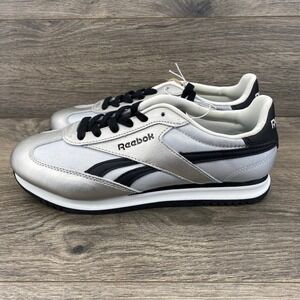 Reebok Royal Alperez Sneakers Womens 7 Silver Metallic Retro Low Top FFC0124275